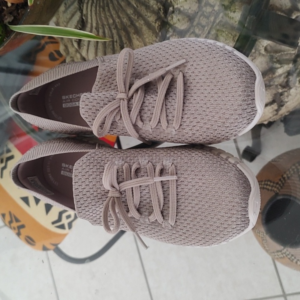 Skechers air cooled slip on sneakers